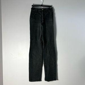 Vintage Womens Juniors  Black Denim Jeans Blaze High Rise  7
